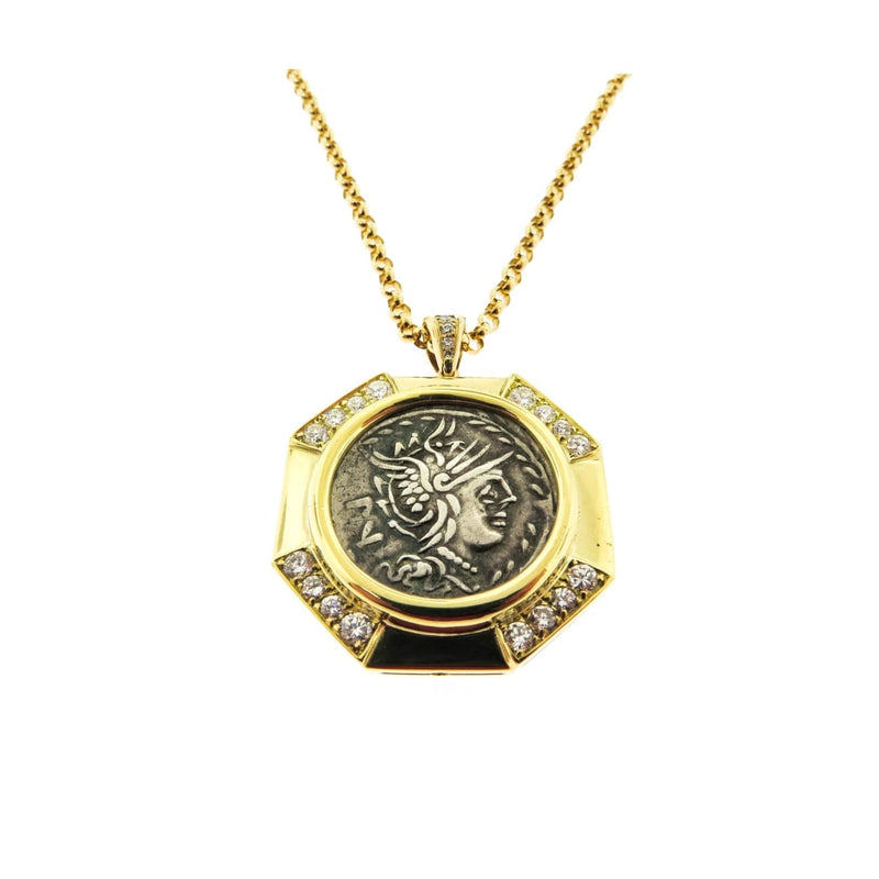 Estate Jewelry Estate Jewelry - 101 BC Ancient Roman Coin Pendant | Manfredi Jewels