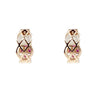 Estate Jewelry Estate Jewelry - 14K Rose Gold Diamond and Ruby Earrings | Manfredi Jewels