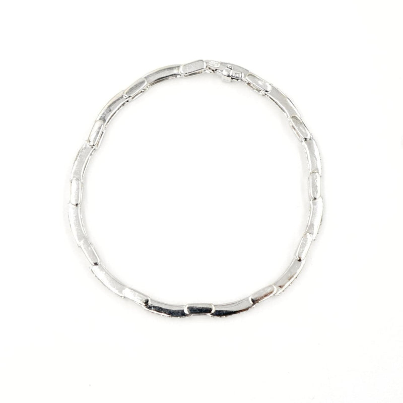 Estate Jewelry - 14K White Gold Diamond Bracelet | Manfredi Jewels