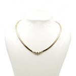 Estate Jewelry - 14K Yellow Gold Diamond Necklace | Manfredi Jewels