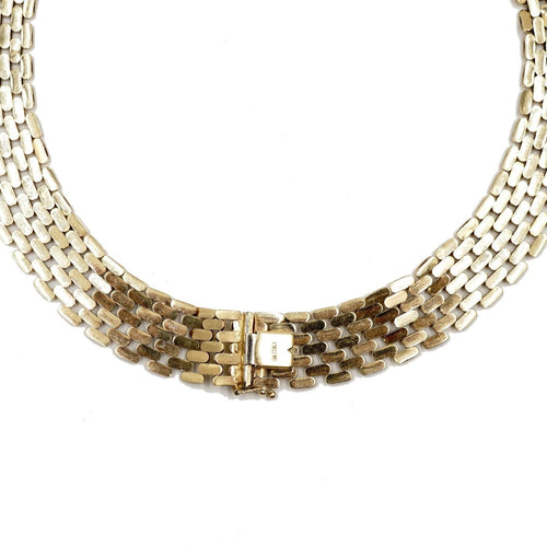 Estate Jewelry - 14K Yellow Gold Link Necklace | Manfredi Jewels