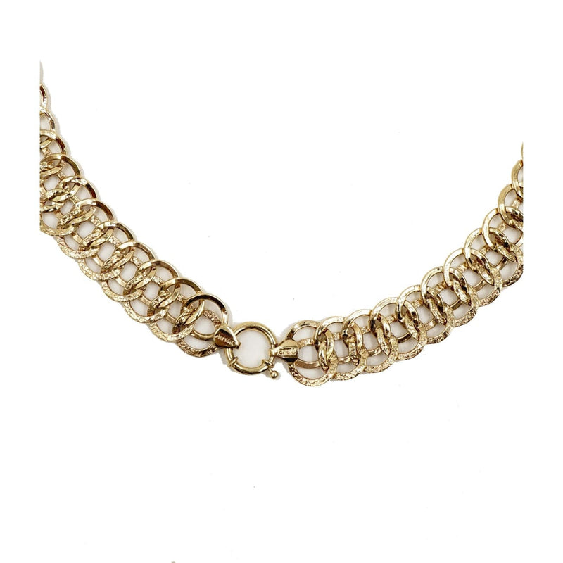 Estate Jewelry - 14K Yellow Gold Link Necklace | Manfredi Jewels