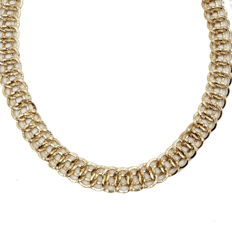 Estate Jewelry - 14K Yellow Gold Link Necklace | Manfredi Jewels