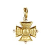 Estate Jewelry Estate Jewelry - 14K Yellow Gold Maltese Cross Pendant | Manfredi Jewels
