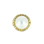 Estate Jewelry - 14K Yellow Gold Mobe Pearl Ring | Manfredi Jewels