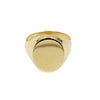 Estate Jewelry - 14K Yellow Gold Oval Signet Ring | Manfredi Jewels