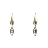 Estate Jewelry - 18K Diamond and Turquoise Earrings | Manfredi Jewels