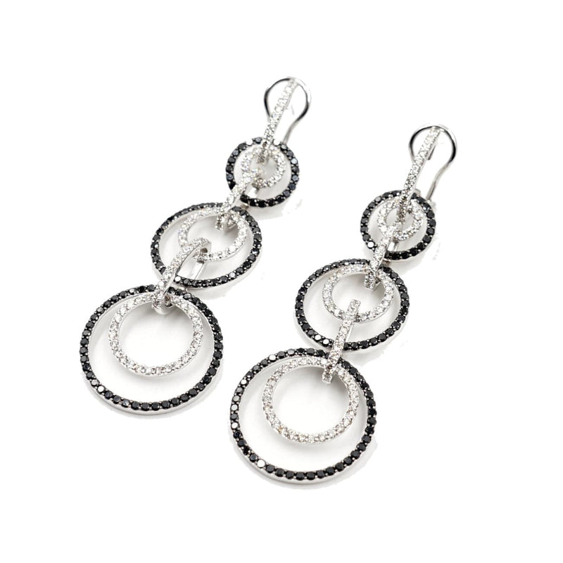 Estate Jewelry Estate Jewelry - 18K White Gold Art Deco Drop Earrings | Manfredi Jewels