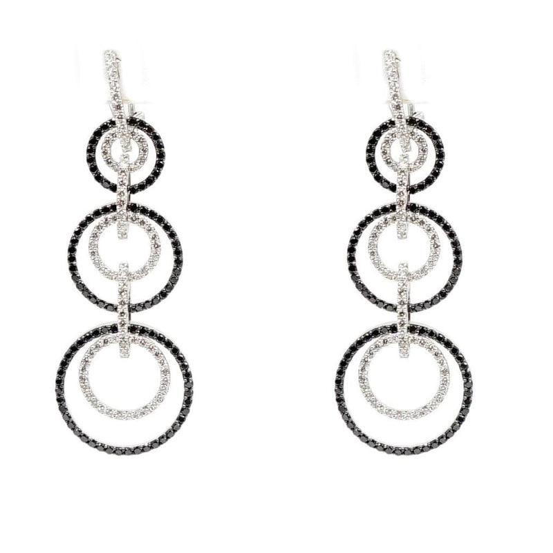 Estate Jewelry Estate Jewelry - 18K White Gold Art Deco Drop Earrings | Manfredi Jewels