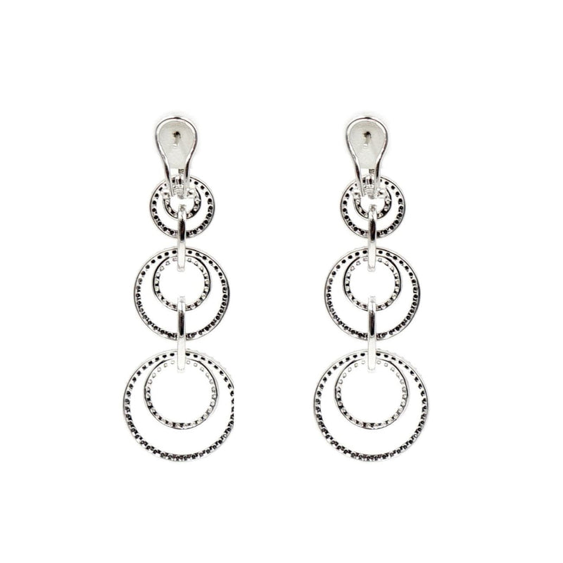 Estate Jewelry Estate Jewelry - 18K White Gold Art Deco Drop Earrings | Manfredi Jewels