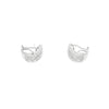 Estate Jewelry - 18k White Gold Diamond Pave Hoops | Manfredi Jewels