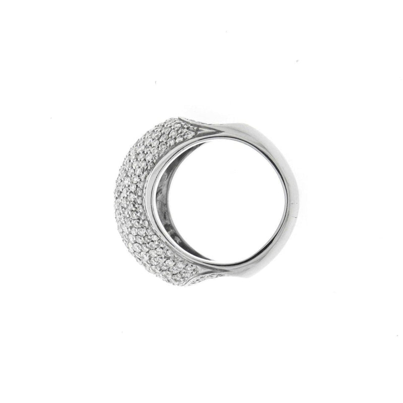 Estate Jewelry Estate Jewelry - 18k White Gold Diamond Pave Ring | Manfredi Jewels