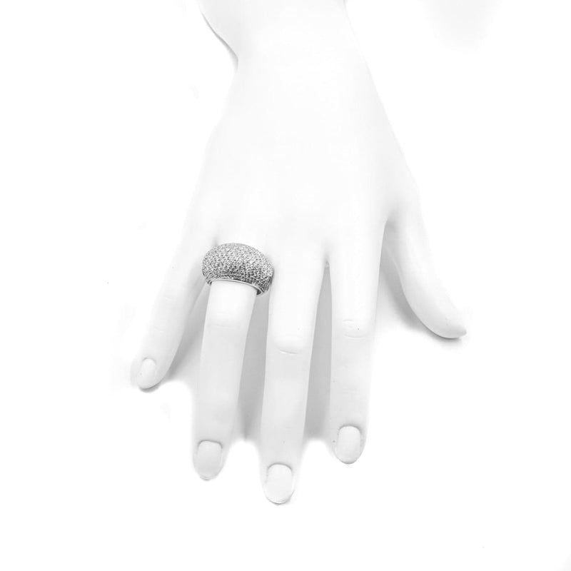 Estate Jewelry Estate Jewelry - 18k White Gold Diamond Pave Ring | Manfredi Jewels