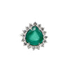 Estate Jewelry Estate Jewelry - 18k White Gold Pear Emerald Ring | Manfredi Jewels
