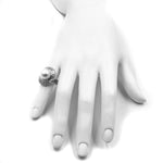 Estate Jewelry - 18K White Gold Pearl and Diamonds Ring | Manfredi Jewels
