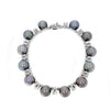 Estate Jewelry - 18K White Gold Pearls & Diamond Bracelet | Manfredi Jewels