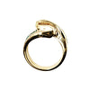 Estate Jewelry - 18K Yellow Gold Emerald and Diamond Ring | Manfredi Jewels