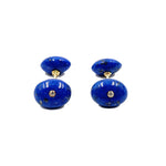 Estate Jewelry - 18K Yellow Gold Lapis Cufflinks | Manfredi Jewels