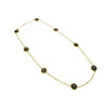 Estate Jewelry Estate Jewelry - 18K Yellow Gold Round Labradorite Long Necklace | Manfredi Jewels