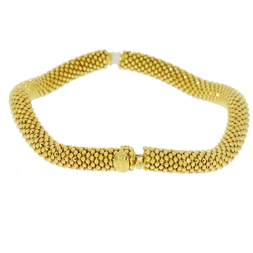 Estate Jewelry - 18K Yellow Gold Vezzaro Classic Bangle Bracelet | Manfredi Jewels