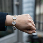Estate Jewelry - 18K Yellow & White Gold Diamond Pave Bracelet | Manfredi Jewels