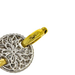 Estate Jewelry - 18K Yellow & White Gold Diamond Pave Bracelet | Manfredi Jewels