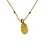 Estate Jewelry - Aaron Basha Ruby Diamond Baby shoe Charm with Yellow Necklace | Manfredi Jewels