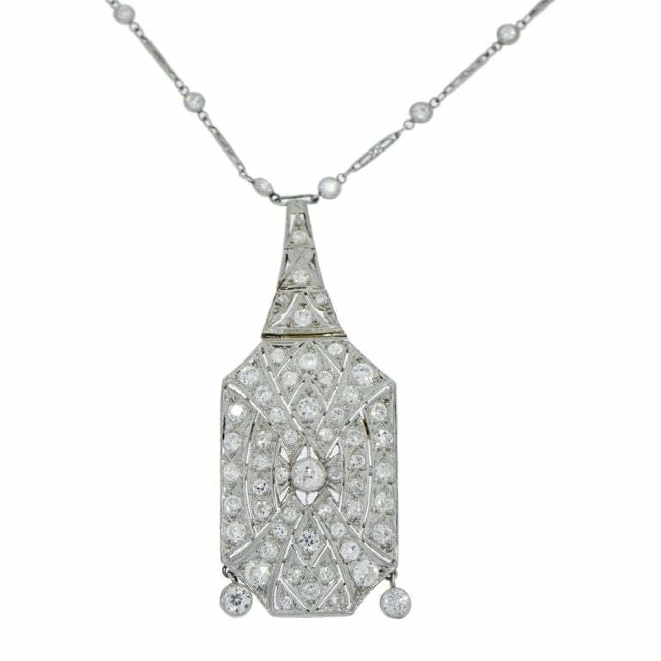 Aquamarine and Diamond Necklace | 18K white gold | Red Carpet Jewellery