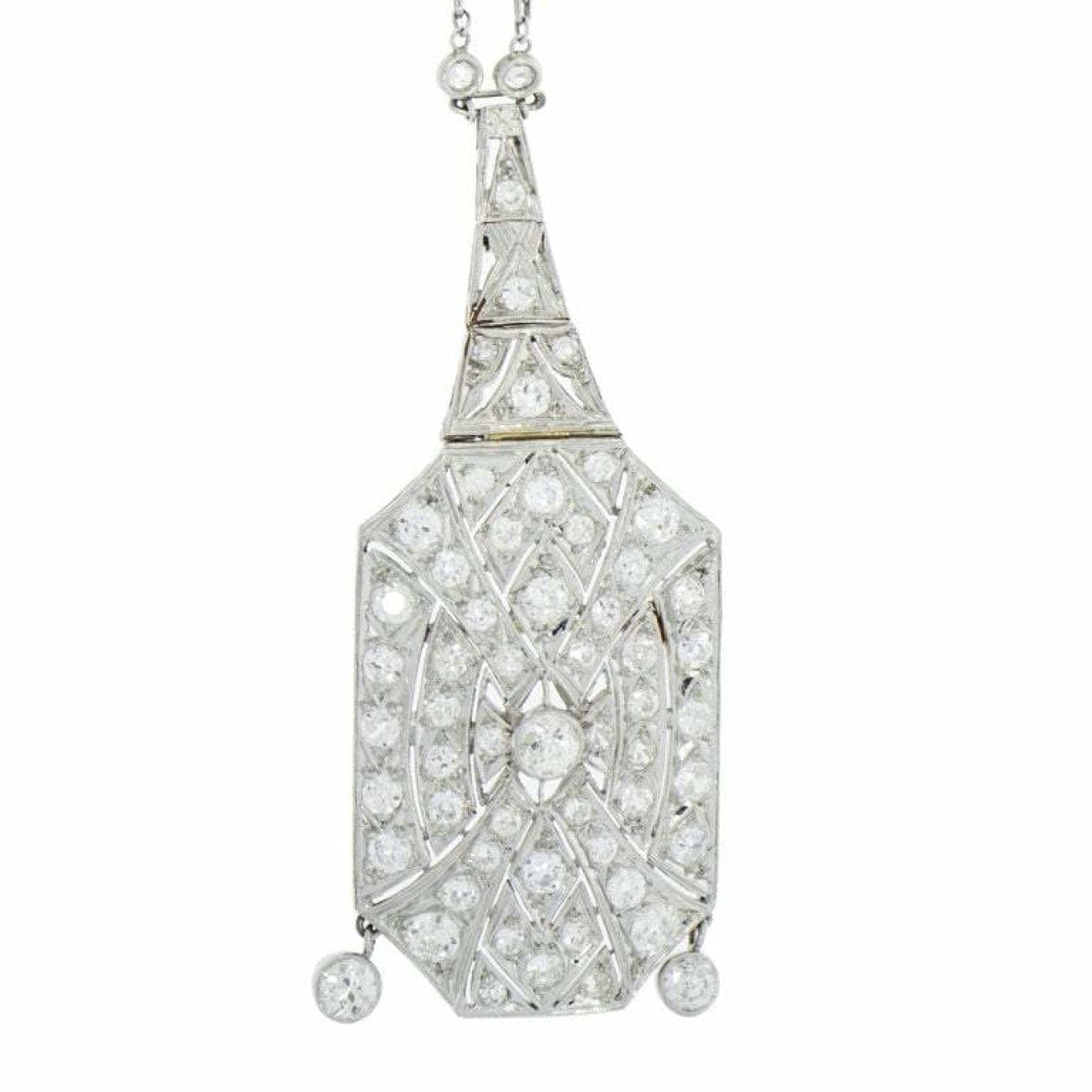 Art Deco Diamond Pendant | Beverley K