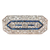 Estate Jewelry - Art Deco Diamond & Sapphire Brooch | Manfredi Jewels