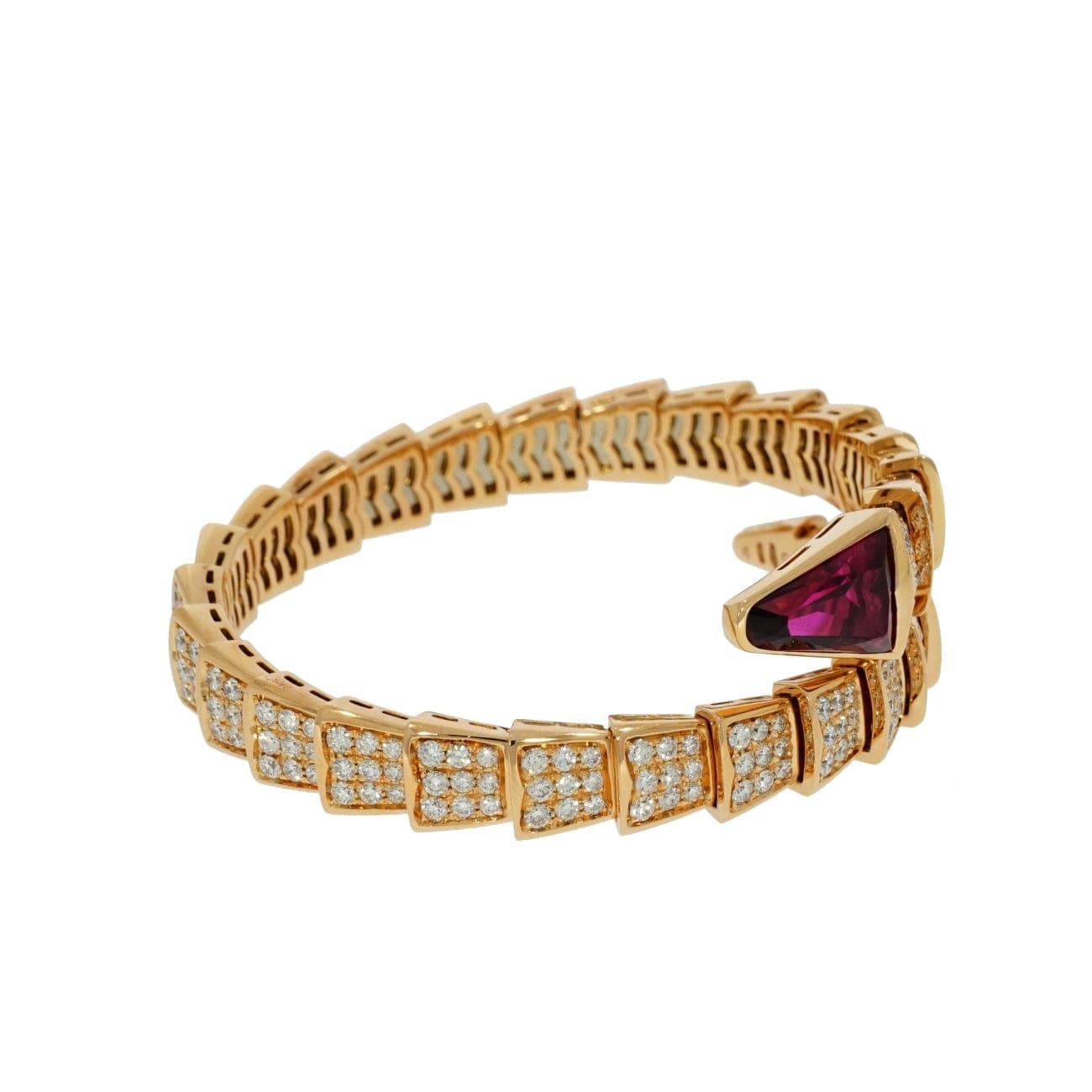 Bvlgari Karung Serpenti Forever Bracelet - Brass Cuff, Bracelets - BUL55196  | The RealReal