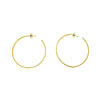Estate Jewelry - Caroline Ellen 20K Yellow Gold Hoops | Manfredi Jewels