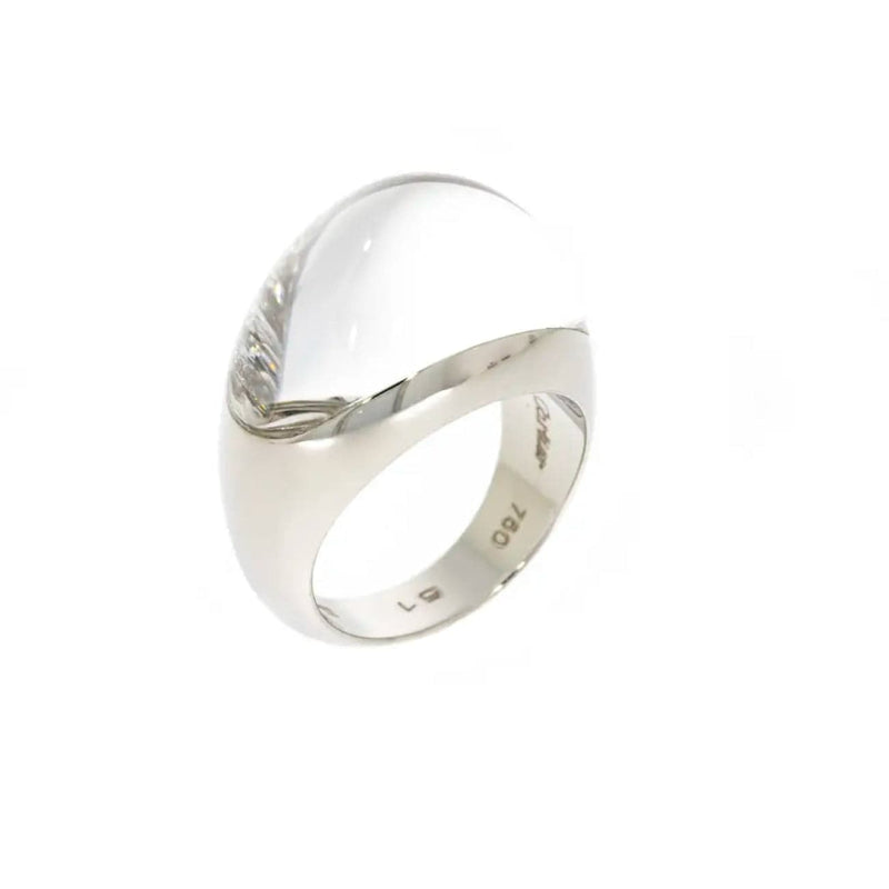 Estate Jewelry - Cartier Myst White Gold Diamond Pave Ring | Manfredi Jewels