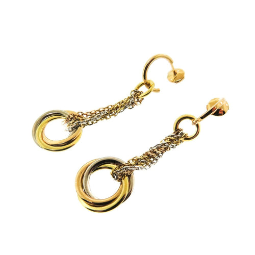 Estate Jewelry - Cartier Trinity Drop Earrings | Manfredi Jewels
