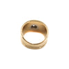 Estate Jewelry - Classic Wave Yellow Gold Ring with Diamond | Manfredi Jewels