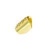 Estate Jewelry - Corset Design Wide Yellow Gold Band | Manfredi Jewels