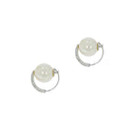 Estate Jewelry - Cultured Pearl & Diamond Drop Earrings | Manfredi Jewels