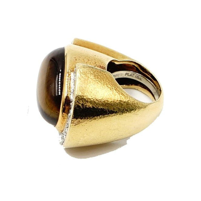 Estate Jewelry - David Webb Tiger Eye Ring | Manfredi Jewels