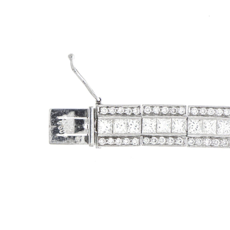 Estate Jewelry - Diamond Bracelet with Princess Cut Center | Manfredi Jewels