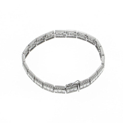 Estate Jewelry - Diamond Bracelet with Princess Cut Center | Manfredi Jewels