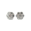 Estate Jewelry Estate Jewelry - Diamond Cluster White Gold Stud Earrings | Manfredi Jewels
