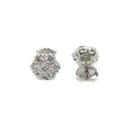 Estate Jewelry Estate Jewelry - Diamond Cluster White Gold Stud Earrings | Manfredi Jewels