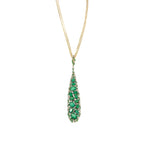 Estate Jewelry - Emerald and Diamond Rose Gold Pendant by Casato | Manfredi Jewels
