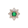 Estate Jewelry Estate Jewelry - Emerald & Diamond Flower Ring | Manfredi Jewels