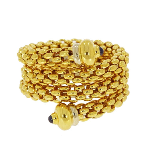 Estate Jewelry - Fope Yellow Gold Coil Bracelet | Manfredi Jewels