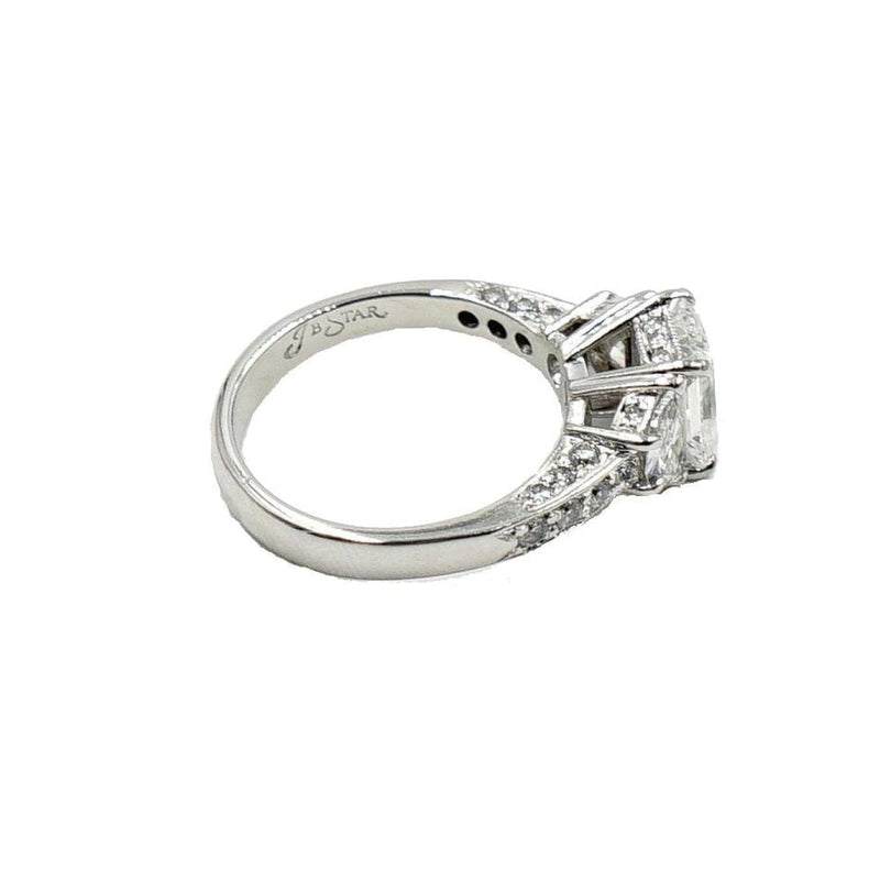 Estate Jewelry Engagement - Jewels by JB Star Platinum Diamond Ring | Manfredi