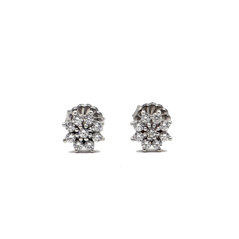Estate Jewelry Estate Jewelry - Kwiat Diamond Cluster Earrings | Manfredi Jewels