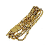 Estate Jewelry - Mali Multi - Strand 18 Karat Yellow Gold Manfredi Bracelet | Jewels