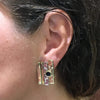 Estate Jewelry - Manfredi Earrings Sapphire & Diamond | Jewels
