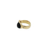 Estate Jewelry - Manfredi Onyx & Garnet Yellow Gold Ring | Jewels